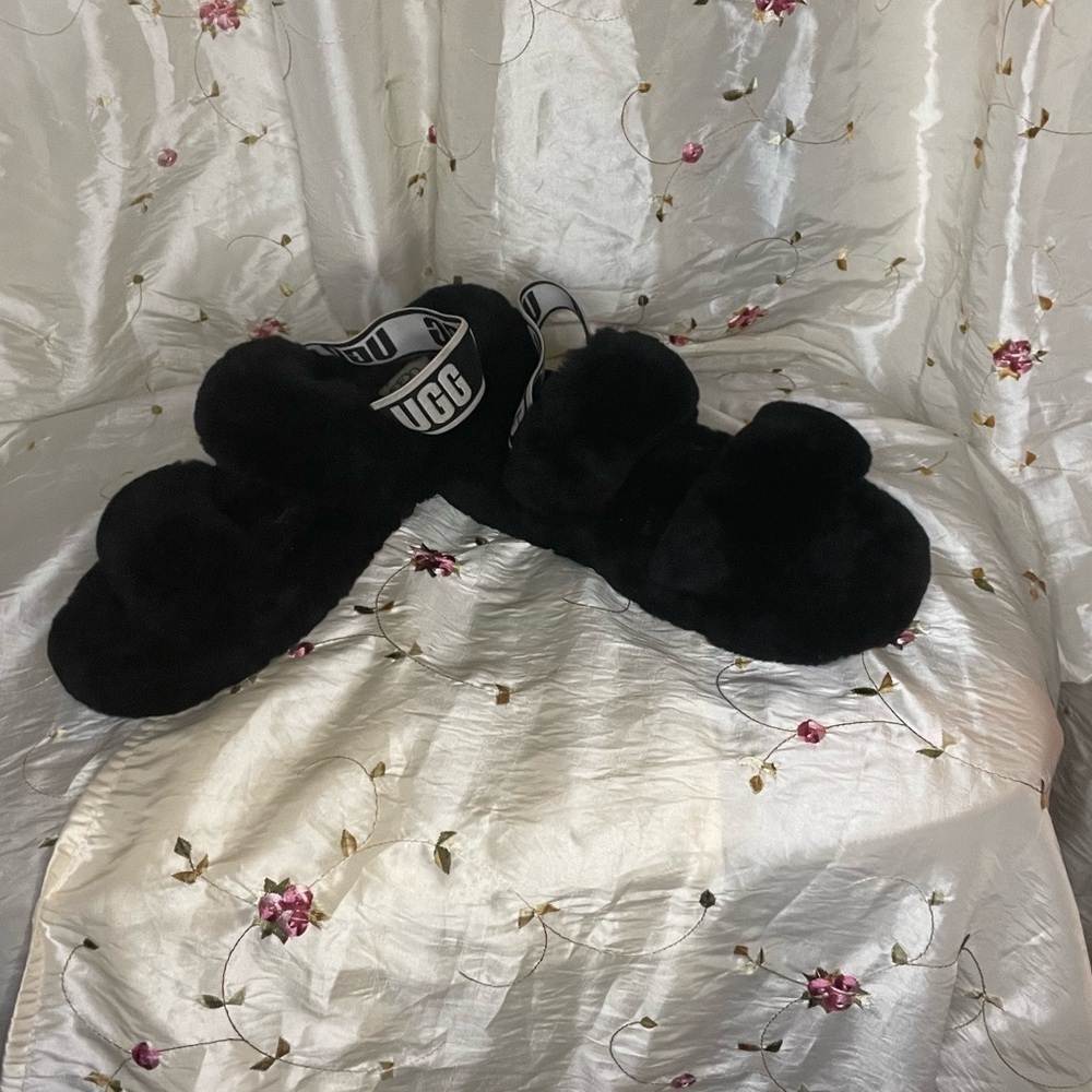 UGG fluffy slippers (please read description) - Picture 2 of 2